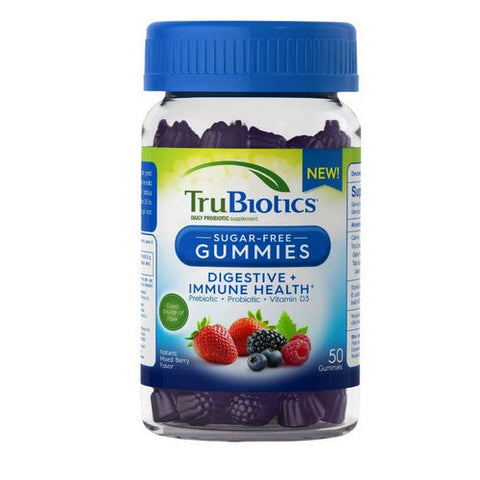 Trubiotics, Digestive + Immune Health Gummies Mixed Berry, 50 Count