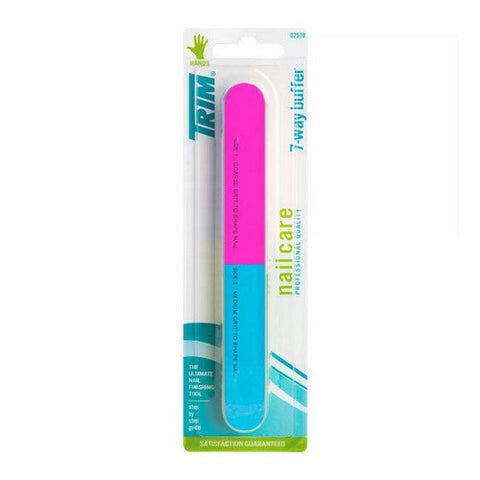 Trim, 7-Way Color Coded Nail Finishing Buffer, 1 Count