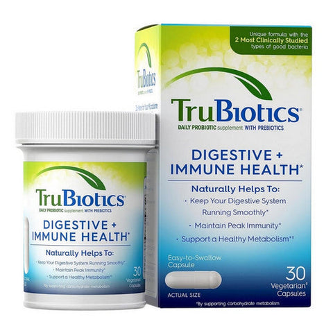 Trubiotics, Digestive Plus Immune Health Mini, 30 Veg Caps