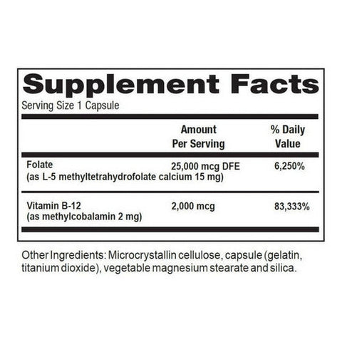 Denovo, Plus Vitamin B12, 30 Capsules