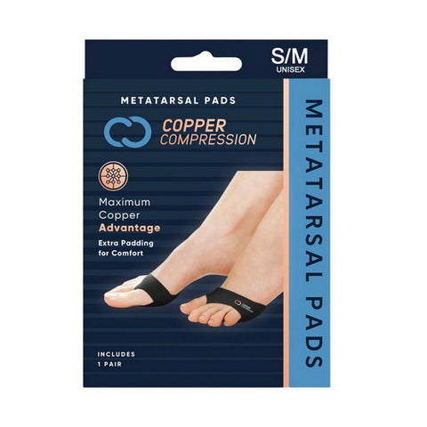 Copper Compression, Metatarsal Pads Small And Medium, 1 Count Copper Compression