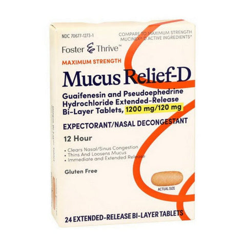 Foster And Thrive, Mucus Relief-D, 24 Count Foster And Thrive