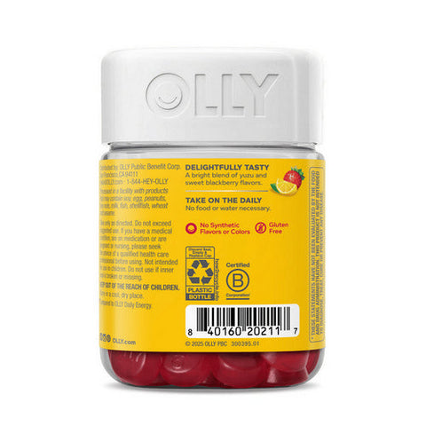 Olly, Extra Strength Daily Energy, 1000 Mcg, 60 Count Olly