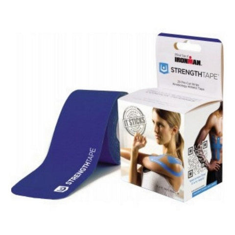 Ironman, Strength Tape Kinesiology Tape Cotton Spandex Blue, 1 Count Ironman