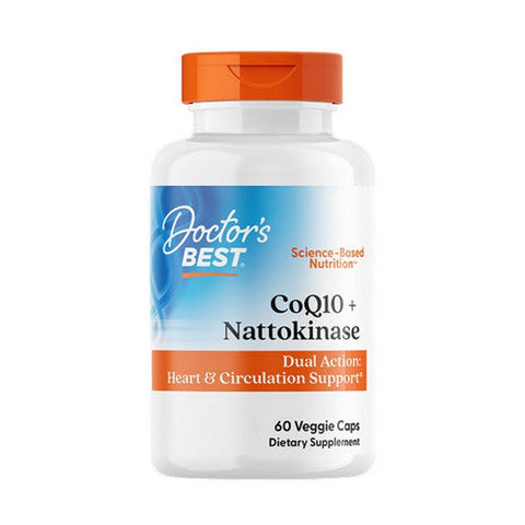 Doctors Best, CoQ10 + Nattokinase, 60 Veggie Caps Doctors Best