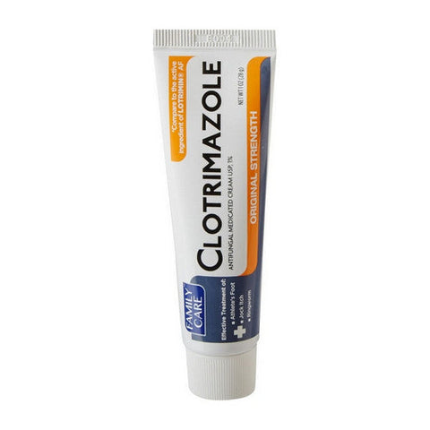 Family Care, Clotrimazole Anti-Fungal Cream 1% USP, 1 Oz Family Care