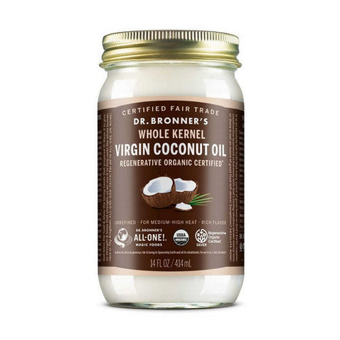 Dr.Bronner's, Whole Kernel Coconut Oil, 14 Oz Dr.Bronner's