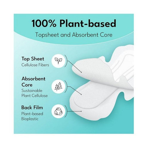 Sparkle, Plant Based Maxi Pads Super, 10 Count Sparkle