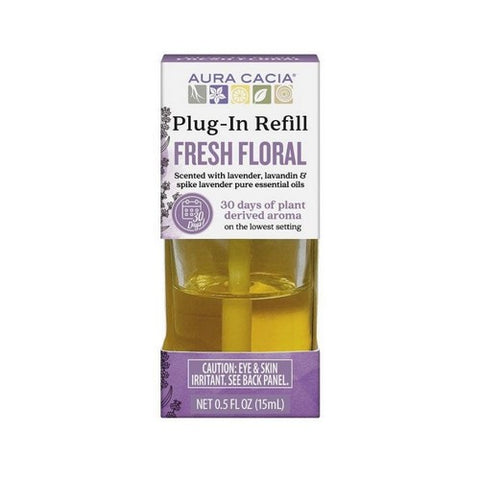 Essential Oil Plug In Refill Fresh Floral 0.5 Oz by Aura Cacia