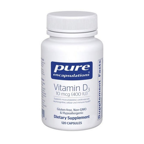 Vitamin D3 120 Caps by Pure Encapsulations