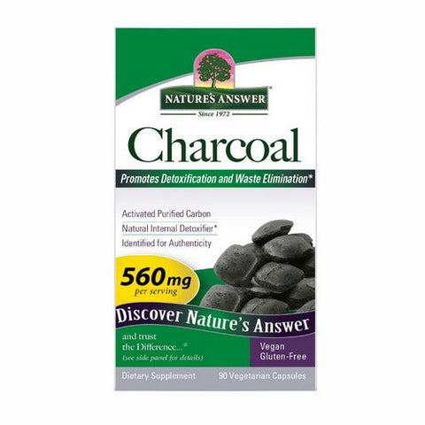 Nature's Answer, Charcoal Activated, 90 Caps Nature's Answer