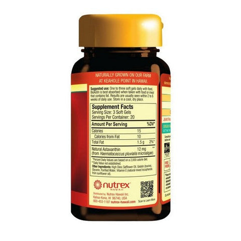 Nutrex Hawaii, BioAstin (Astaxanthin), 4 mg, 60 Caps Nutrex Hawaii