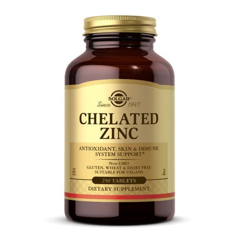 Solgar, Chelated Zinc Tablets, 250 Tabs Solgar