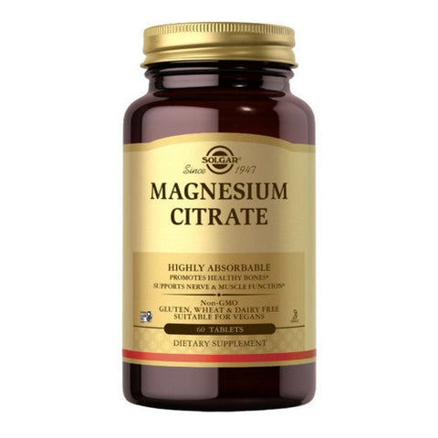 Solgar, Magnesium Citrate Tablets, 60 Tabs Solgar