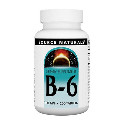 Source Naturals, Vitamin B-6, 100 mg, 250 Tabs Source Naturals