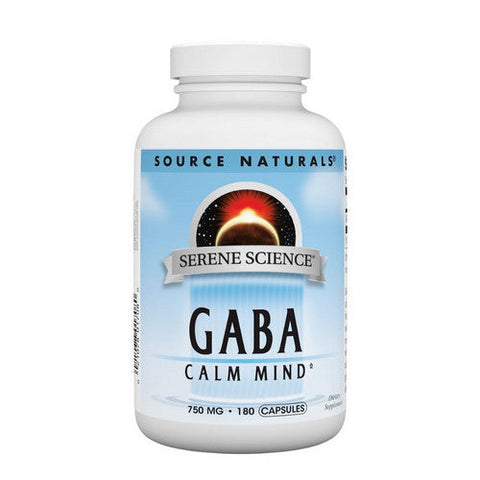 Source Naturals, Serene Science Gaba, 750 mg, 180 Caps Source Naturals