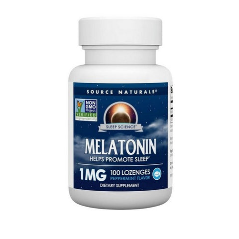 Source Naturals, Melatonin Peppermint, 2.5 mg, Sublingual Peppermint 100 Tabs Source Naturals