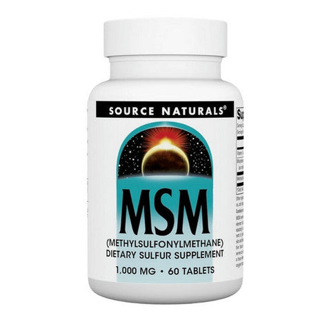 Source Naturals, MSM, 1000 MG, 60 Tabs Source Naturals