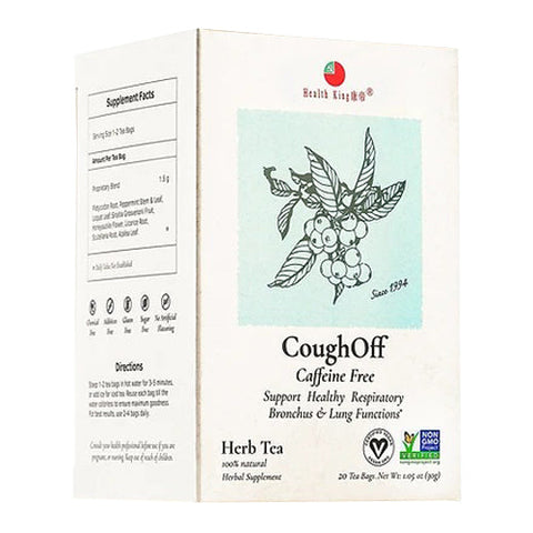 Health King, Cough Off Herb Tea, 20 Bags Health King