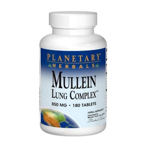 Planetary Herbals, Mullein Lung Complex, 180 Tabs Planetary Herbals