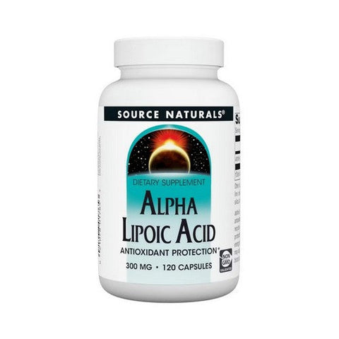 Source Naturals, Alpha Lipoic Caps, 300 mg, 120 Caps Source Naturals