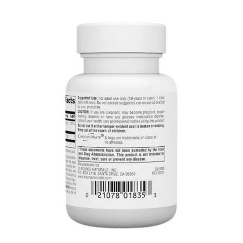 Source Naturals, Vanadium With Chromium, 90 Tabs Source Naturals