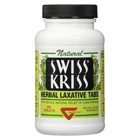 Swiss Kriss, Herbal Laxative, 120 Tab Swiss Kriss