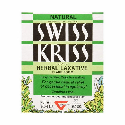 Modern Sports Nutrition, Swiss Kriss Herbal Laxative, Flake Box, 3.25 Oz Swiss Kriss