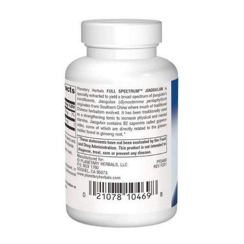 Planetary Herbals, Full Spectrum Jiaogulan, 375 Mg, 60 Tabs Planetary Herbals