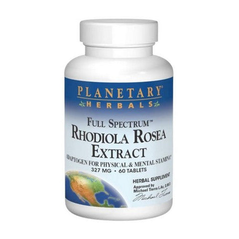 Planetary Herbals, Full Spectrum Rhodiola Rosea Extract, 60 Tabs Planetary Herbals