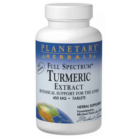 Planetary Herbals, Full Spectrum Turmeric Extract, 450 MG, 60 Tabs Planetary Herbals