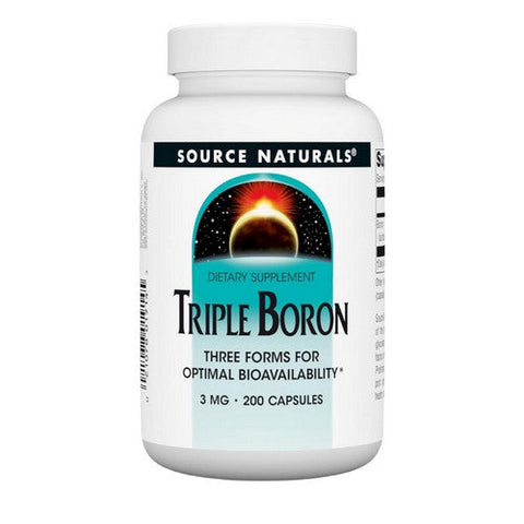 Source Naturals, Triple Boron, 3 mg, 200 Caps Source Naturals