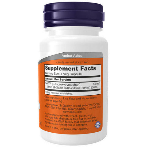 Now Foods, 5-HTP, 50 mg, 30 Caps Now Foods