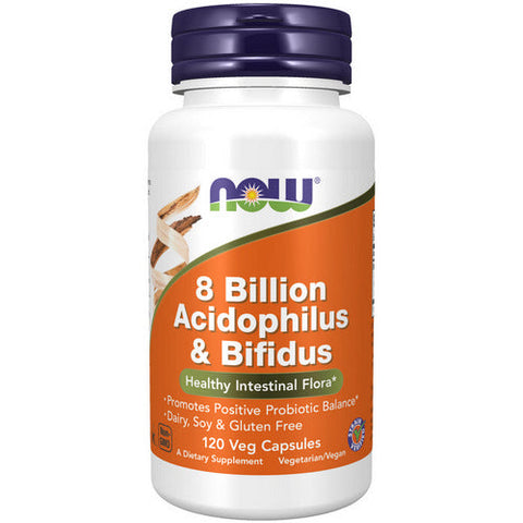 Now Foods, 8 Billion Acidophilus & Bifidus, 120 Caps Now Foods