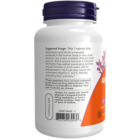 Now Foods, ALPHA LIPOIC ACID, 250 mg, 120 Caps Now Foods