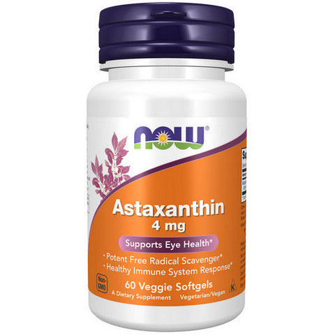 Now Foods, Astaxanthin, 4 mg, 60 Veg Softgels Now Foods