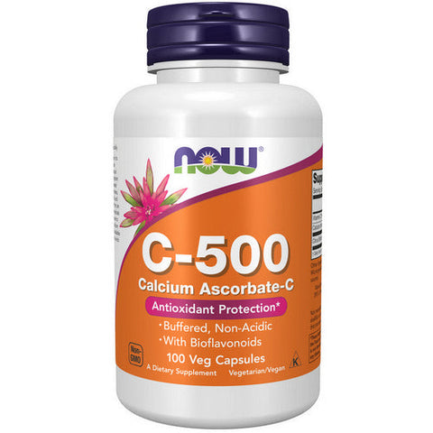 Now Foods, Vitamin C-500 Calcium Ascorbate-C, 100 Veg Caps Now Foods
