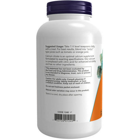 Now Foods, Calcium Citrate, 8 OZ Now Foods