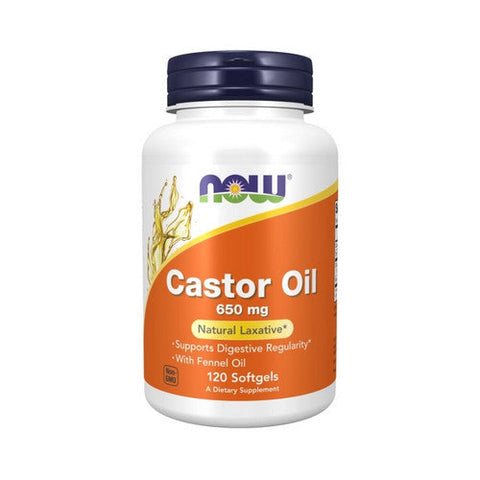 Now Foods, Castor Oil, 650 Mg, 120 Softgels Now Foods