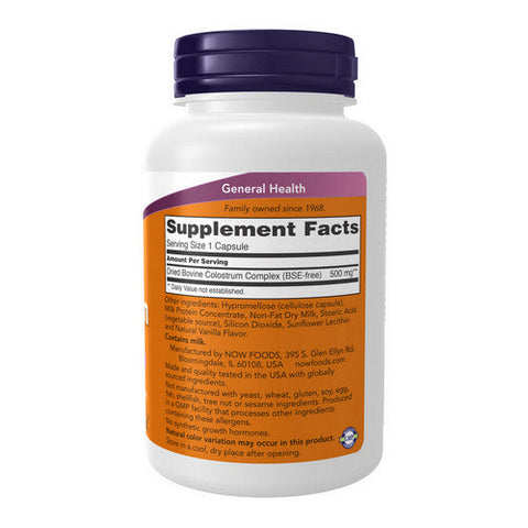 Now Foods, Colostrum, 500 mg, 120 Caps Now Foods