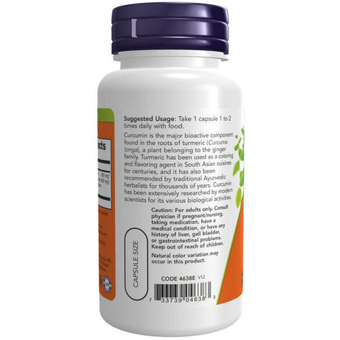 Now Foods, Turmeric Curcumin, 60 Veg Caps Now Foods