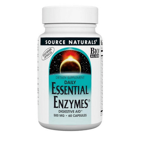 Source Naturals, Essential Enzymes, 500 mg, Vegetarian 60 VCaps Source Naturals