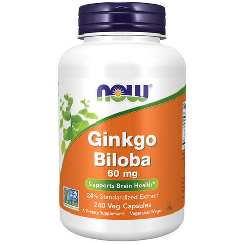 Now Foods, Ginkgo Biloba, 60 mg, 240 Caps Now Foods