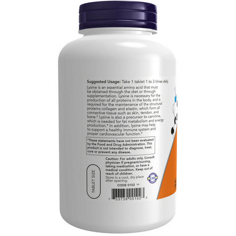 Now Foods, Lysine, 500 mg, 250 Tabs Now Foods