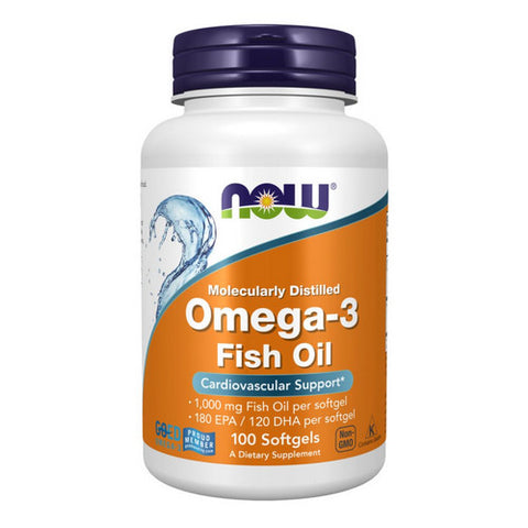 Now Foods, Omega-3 Fish Oil, 1000 Mg, 100 Softgels Now Foods