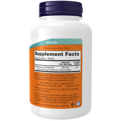 Now Foods, Potassium Gluconate, 99 mg, 250 Tabs Now Foods