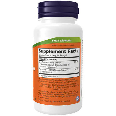 Now Foods, Saw Palmetto, 320 mg, 90 Sgels Now Foods
