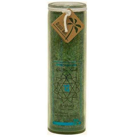 Aloha Bay, Candle Chakra Jar, Unscented Green,16 OZ Aloha Bay