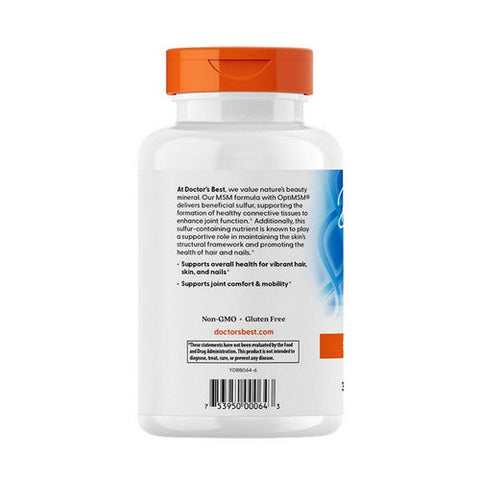 Doctors Best, Msm, 1000 Mg, 180 Capsules Doctors Best
