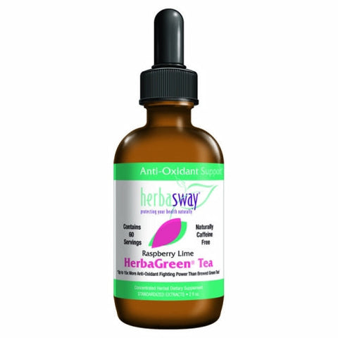 Herbasway, Herbagreen Tea - RASPBERRY LIME, 2 OZ Herbasway